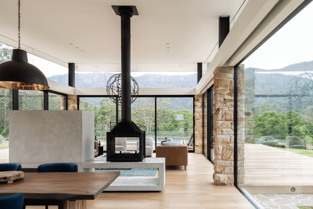Siena 750 Fireplace Tunnel Freestanding - Living Fire